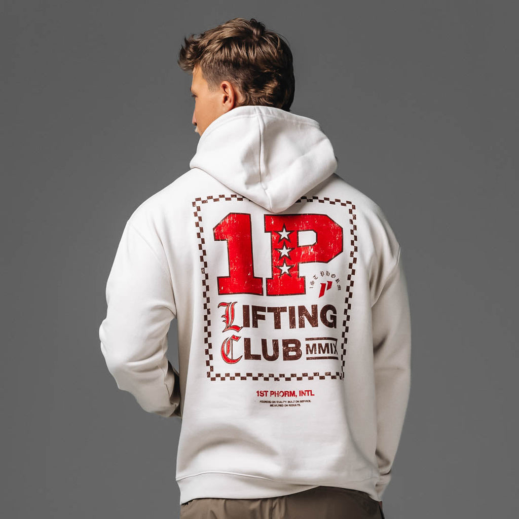 Checked Lifting Club Hoodie