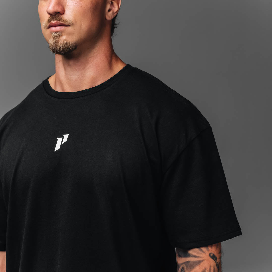 Checked Lifting Oversized Tee